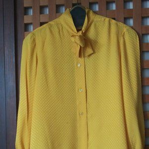 Chanel Blouse  Size 4 Gold